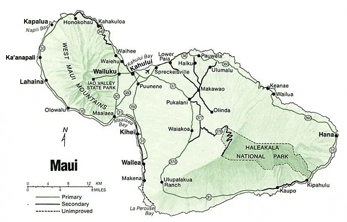 Maui map